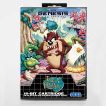 Cartão de jogo taz-mania 16bit md para sega mega drive/genesis com caixa de varejo 2024 - compre barato