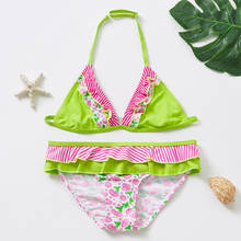 7~16Y Girls Bikini Set Girls Swimsuit Ruffle style Children swimwear Girls swim costume Kids Beach Wear-ST275 2024 - buy cheap