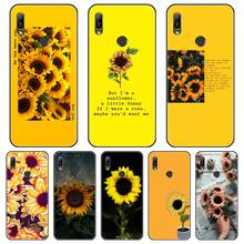Soft Phone Case Silicone For Huawei Y9 Y7 Y6 Pro Prime 2019 Yellow Sunflower Flower Soccer Back Cover For Huawei Y5 Y6 Y7 2019 2024 - buy cheap