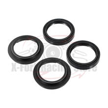 Kit da motocicleta assy 2 pçs forquilha selos de óleo & 2 pçs selos de poeira para yamaha fz6n 2007-2009 2008 2024 - compre barato