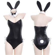 Sexy Bunny Costume Faux Leather Cosplay Bodysuit Kawaii Sexi Lingerie Set  Woman Night Clubwear Adult Games Sex Product 2024 - buy cheap