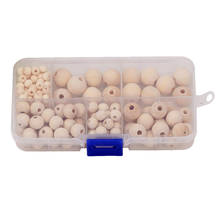 148 Pieces Mixed Size Unfinished Round Wood Beads Loose DIY Jewelry Making Charms 2024 - buy cheap