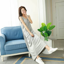 Novelty Clothes Women Sleepwear Lingerie Modal Cotton Sleep Dress Loose Long Nighties For Women Nightgown 2020 Spring Summer 2024 - buy cheap