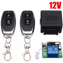 12 v 433 mhz 1 canal relé sem fio rf interruptor de controle remoto transmissor rf com módulo receptor para casa inteligente garagem porta