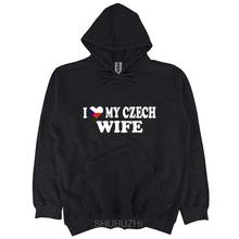 I LOVE MY CZECH WIFE - Czech Republic / Europe / Fun Themed Mens hooded men brand hoodies male sweatshirt sbz3466 2024 - buy cheap