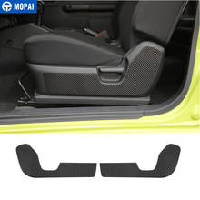 MOPAI-pegatinas de fibra de carbono para coche, accesorios de decoración del asiento delantero del Panel lateral, para Jimny JB74, Suzuki Jimny 2019 + 2024 - compra barato