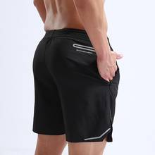 Novos shorts de corrida masculinos de verão malha de compressão de secagem rápida malha calções esportivos de fitness com bolso com zíper treino de basquete 2024 - compre barato