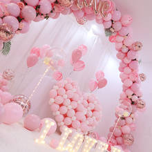 Globos inflables de Color rosa mate para fiestas de cumpleaños, decoración de arco con escena de boda personalizada, Color Macaron, 5/10/12/18/36 pulgadas 2024 - compra barato