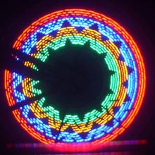 Luz de rueda de bicicleta de colores, lámpara de señal de neumático de ciclismo, bricolaje, 32LED 2024 - compra barato