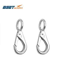 2X Marine Grade Stainless Steel 316 Rigid Loaded Fixed Eye Spring Clip Snap Hook Carabiner Marine Hardware Accessories for Boats 2024 - buy cheap