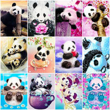 HUACAN 5D Diy Full Drill Diamond Painting Panda Kits Diamond Mosaic Animal Cross Stitch Wall Art Decoration For Home 2024 - buy cheap