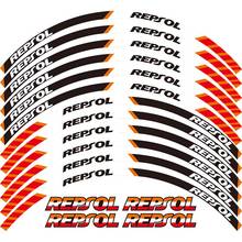 12X motorcycle sticker wheel sticker tire decorative decal for HONDA REPSOL HRC CBRRR  CBR250RR CBR400RR CBR600RR CBR1000RR 2024 - buy cheap