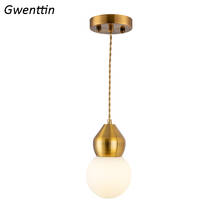 Gold Glass Gourd Pendant Lamp Creative Minimalism Indoor Lighting for Home Loft Deco LED Ceiling Chandelier Dining Kitchen Light 2024 - buy cheap