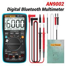 Multímetro Digital AN9002 con Bluetooth, probador de voltaje de corriente CA/CC, 6000 recuentos, multímetro profesional de rango automático 2024 - compra barato