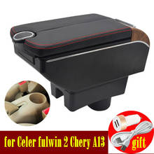 for Chery A13 Very Celer fulwin 2 armrest box 2008-2012 Double doors open 7USB Centre Console Storage Box Arm Rest 2024 - buy cheap