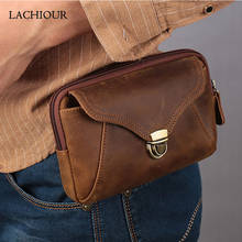 Men Hip Bum Belt Bag Male Zipper Genuine Leather Waist Packs Travel Phone Pouch Bag High Quality Waist Bag Boy Fanny Packs 2024 - buy cheap