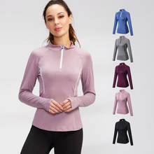 Autumn Women's Running Jacket Fitness Yoga Training Zipper Coat Sports Long Sleeve Jogging Sweatshirt Gym Sportswear Female 2024 - купить недорого