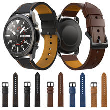 Leather Strap For Samsung galaxy watch 3 45mm galaxy 46mm Gear S3 Frontier bracelet 22mm watch band Huawei watch gt 2/2e 2024 - buy cheap