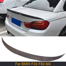 Carbon Fiber Rear Trunk Wing Spoiler for BMW 4 Series F33 F83 M4 Convertible 2014 - 2019 Car Rear Trunk Boot Lip Wing Spoiler 2024 - buy cheap