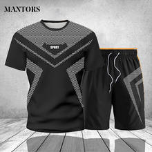 Men's Clothing Tracksuit Man Brand Two Pieces Casual Sweatsuit Male Sportswear Gyms Sweat Suit T-shirts Shorts Outdoor Sportsuit 2024 - buy cheap