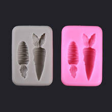 Розовый 3D морковь пищевого силикона помадка торт плесень Пасхальная форма 2020 Новый шоколад выпечки рукоделие Форма для пирога 2024 - купить недорого