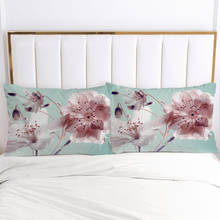 2PCS Pillowcase Home Decoration Pillow Cover Cases 3D HD Bedding 70x70cm 50x75cm 50x80cm 80x80cm Green Flowers 2024 - buy cheap
