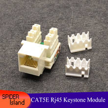 Cat5e utp rede módulo ferramenta-livre rj45 conector de informação tomada de computador cabo adaptador keystone jack para amp 2024 - compre barato
