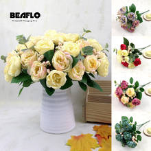 1 Bouquet 10 heads Artificial Peony Rose Flowers Silk Fake flores Wedding  Flower DIY Home Garden Decoration fake plants 2024 - buy cheap
