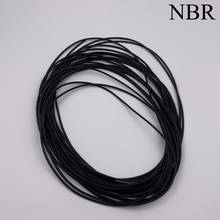 1mm 1.5mm 2mm 2.5mm 3mm 3.5mm OD Outside Diameter NBR Nitrile Rubber Door Window Damper Rope Round O Ring Solid Sealing Strip 2024 - buy cheap