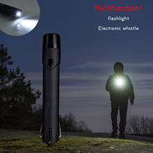 2 In 1 Electronic Flashlight Whistle Referee Tones Whistle Waterproof Emergency Whistle For Outdoor Survival Sports Events 2024 - buy cheap