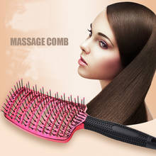 Comfortable Hair Comb Brush Hair Scalp Massage Comb Hairbrush Nylon Women Wet Curly Detangle Hair Brush for Salon Hair 2024 - buy cheap