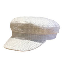 Chapéu militar flat, chapéu para primavera e outono estilo salão militar, chapéu para meninas e jovens h4 2024 - compre barato