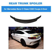 Carbon Fiber Rear Trunk Spoiler Boot Lip Wing Spoiler For Mercedes-Benz C Class C205 Coupe 2 Door 2015 - 2019 2024 - buy cheap