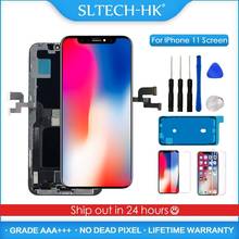 Tela lcd 3d para iphone 11, touch screen, substituição para iphone 11 pro max, tela oled, true tone, sem pixel morto, qualidade superior 2024 - compre barato