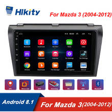 Hikity 2 din android rádio do carro estéreo para mazda3 mazda 3 2004-2012 gps wifi mapa livre quad core 2din carro multimídia player 1g 16g 2024 - compre barato