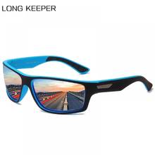 LongKeeper 2021 New Luxury Polarized Sunglasses Men Brand Driving Anti-Glare Sun Glasses Male Matte Black Frame Sports Goggles 2024 - buy cheap