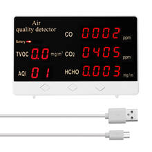 Multifunctional Digital Display High Accuracy CO CO2 HCHO TVOC Detector Air Quality Analyzer Monitor 2024 - buy cheap