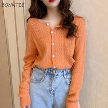 Sweaters Women Chic Hollow Out Design All-match Vintage Soft Popular Mujer Knitwear Ulzzang Solid Loose Trendy Girls Outerwear 2024 - buy cheap