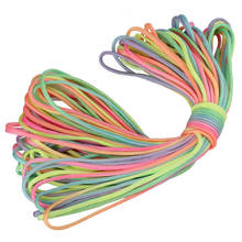 Cordão colorido arco-íris paraquedas, cordão de paraquedas tipo iii 7 fio 550 paracord 31 metros 2024 - compre barato