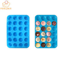 Forma de silicone para muffins 13x9 polegadas, forma de silicone para muffin e cupcake com 24 cavidades, bandeja para bolo, moldes para assar, ferramentas de sobremesa 208 2024 - compre barato