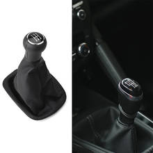 5/6 Speed Gear Shift Knob Lever Shifter Gaitor Boot Cover For Volkswagen PASSAT For VW PASSAT B5 3B 1996-2005 Black Leather Case 2024 - buy cheap