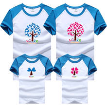 2021 Summer Style T-shirt Family Matching Outfits Women Child Mother Daughter Clothing Father Son Family Look Clothes 2024 - buy cheap