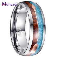 8mm Width Tungsten Steel Men's Ring Veneer Rose Gold Arrow Fully Polished Inner Dome Tungsten Carbide Ring 2024 - buy cheap