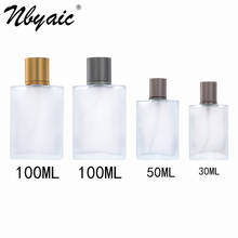 Nbyaic-botella de vidrio esmerilado para perfume, botella vacía de repuesto de alta gama, 30ml, 50ml, 100ml, 50 Uds. 2024 - compra barato