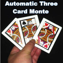 Automatic Three Card Monte (Poker Size,8.8x6.4cm) Magic Tricks Card Magia Close Up Magie Illusion Gimmick Accessories Props 2024 - buy cheap