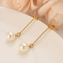 Elegant cute Pearl Earrings For Girl Wedding Bride Party Ball Bead Pendant Dangle Earrings Bijoux  Jewelry Christmas  gifts 2024 - buy cheap