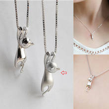 Fashion Lovely Cat pendant Silver Color Cat Necklaces pendants Women Girls Necklace Accessories Jewelry Gift 2024 - buy cheap