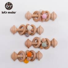 Let'S Make 1pc Trumpet Baby Rattles Beech Wooden Baby Rattle Crib Mobiles Wood Infant Bpa Free Baby Teether Toys Baby Rattle 2024 - buy cheap