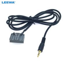 LEEWA New Car 3.5mm Audio AUX-in Adapter 24Pin Connector Changer Cable For Honda CRV/Civic/Vezel/Crider/XR-V/Elysion Wire 2024 - buy cheap