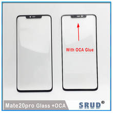 5 шт. 2 в 1 ЖК-дисплей Передний сенсорный экран стеклянный объектив с OCA клей для Huawei Hua wei mate 20 lite mate20 pro внешнее стекло + OCA пленка 2024 - купить недорого